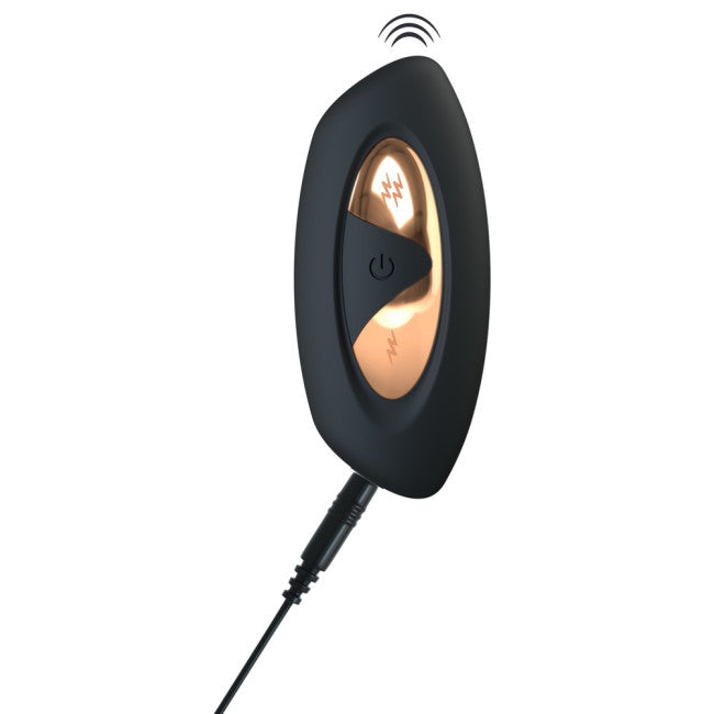 XouXou Vibrating E-Stim RC Love Ball Black