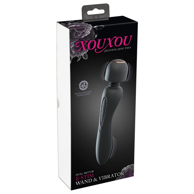 XouXou E-Stim Wand & Vibrator Black
