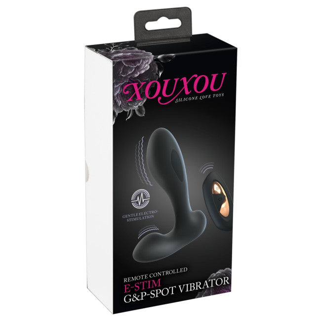 XouXou RC E-Stim G&P-Spot Vibrator Black