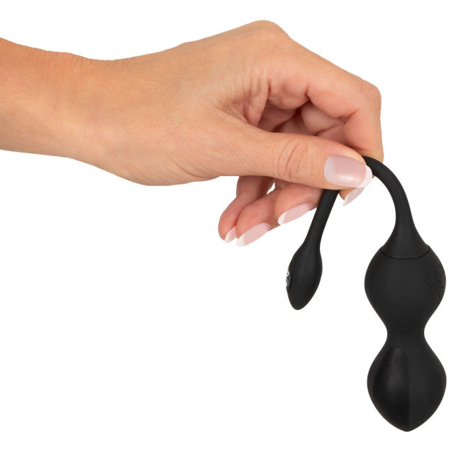 XouXou RC Vibrating E-Stim Love Balls Black
