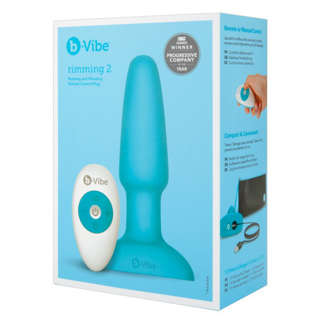 b-Vibe Rimming Plug 2 Turquoise