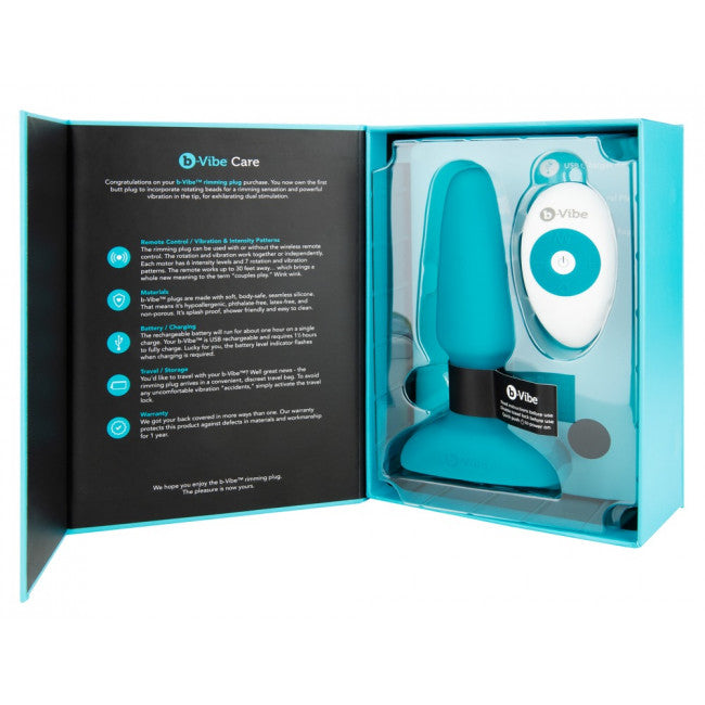 b-Vibe Rimming Plug 2 Turquoise