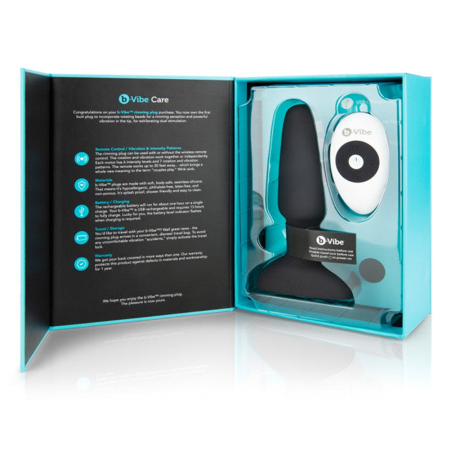 b-Vibe Rimming Plug 2 Black