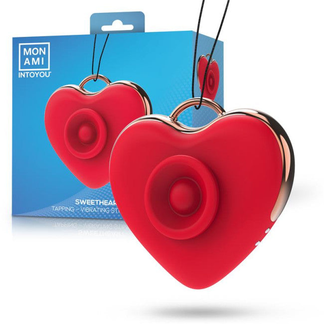 Mon Ami Sweetheart Tapping Vibrating Stimulator Red