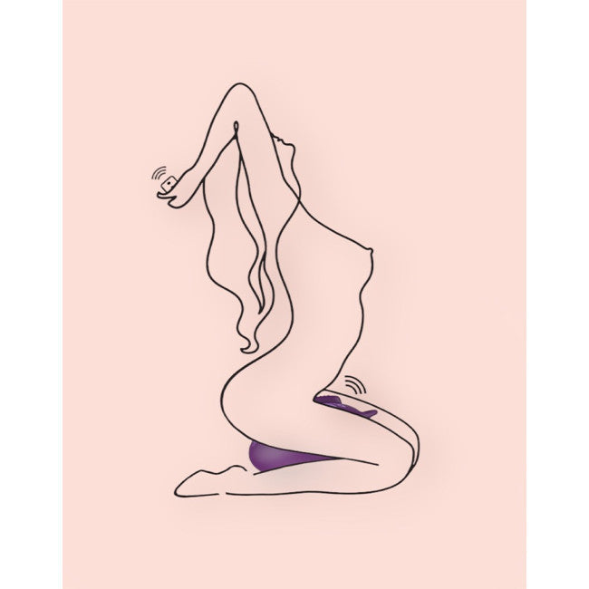 Bouncy Bliss Flow Sit-On Vibrator Purple