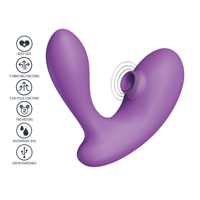 Xocoon DuoVibe I Air Vibrator Purple