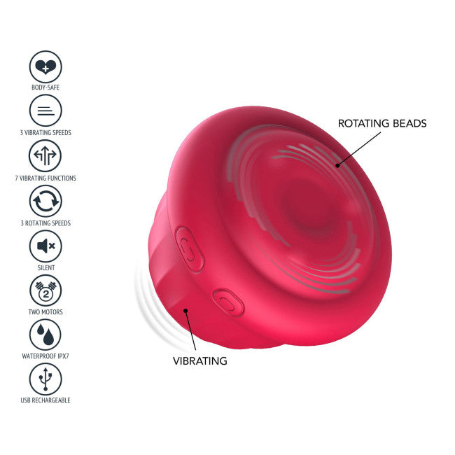 Xocoon Pearl Pulse Duo Stimulator Fuchsia