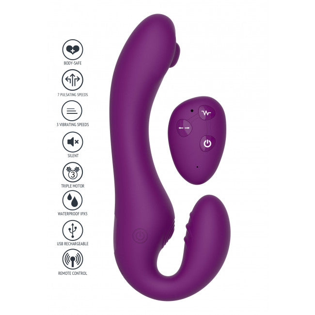 Xocoon Strapless Strap-On Pulse Vibe Purple