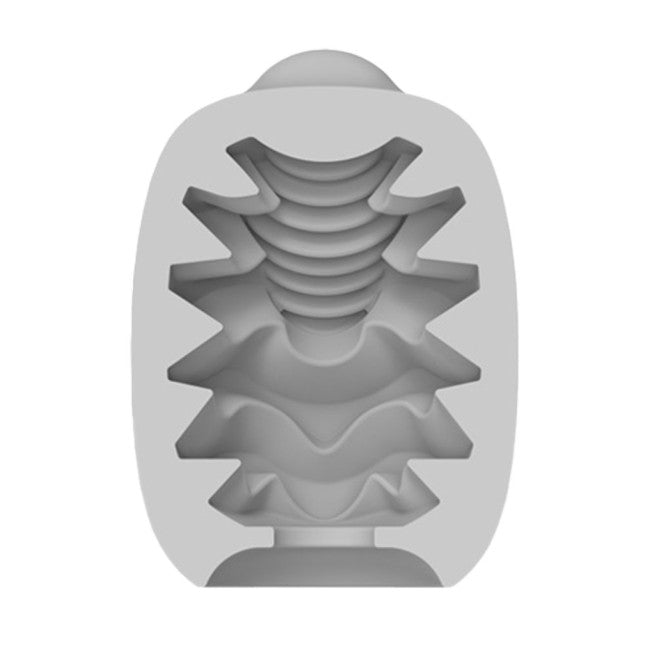 VibEggs Candy Curves Vibrating Masturbation Sleeve White