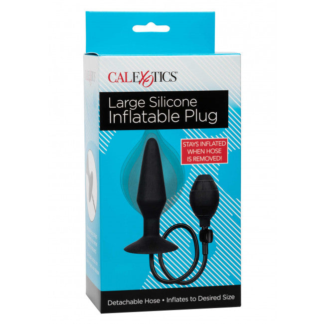 CalExotics Large Silicone Inflatable Plug Black