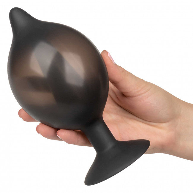 CalExotics Large Silicone Inflatable Plug Black