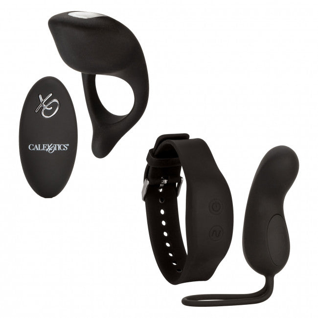 CalExotics Silicone Remote Foreplay Set Black
