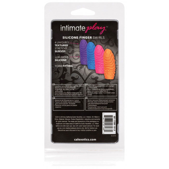 CalExotics Silicone Finger Swirls 4 pack