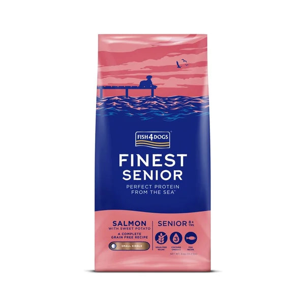 Fish4Dogs Small Granules for Older Dogs Finest Salmon with Sweet Potatoes 6 kg, 8+