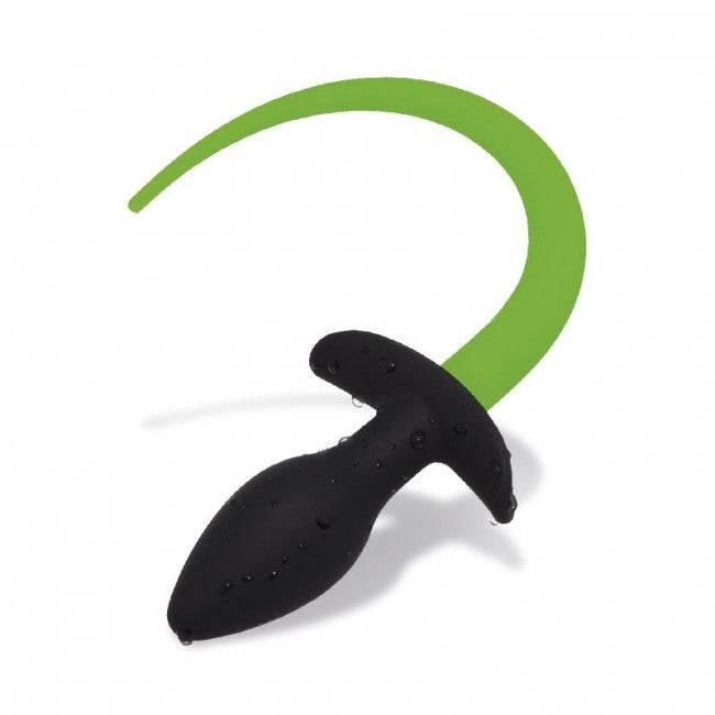 InToYou Shining Line Glow in the Dark Dog Tail Butt Plug