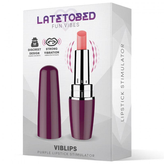 LateToBed Viblips Lipstick Stimulator Purple