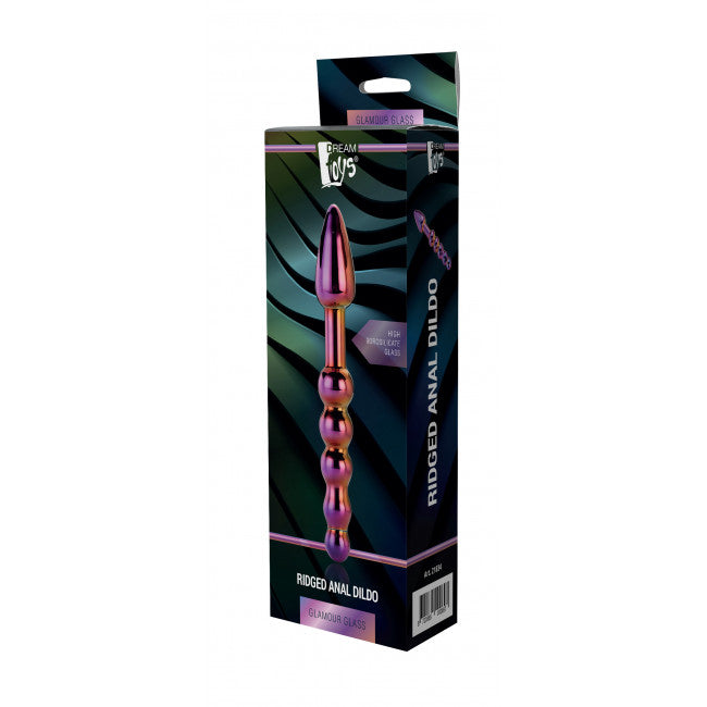 Dream Toys Glamor Glass Ridged Anal Dildo