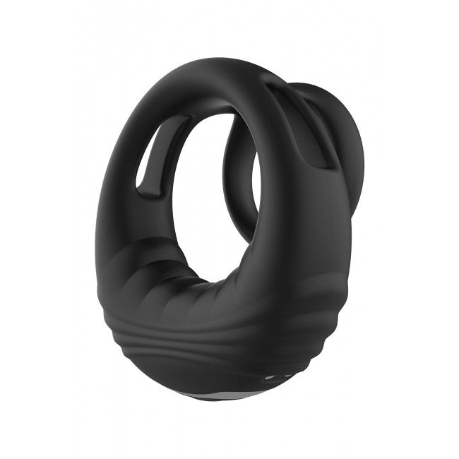 Dream Toys Ramrod Strong Vibrating Cockring with Remote Black
