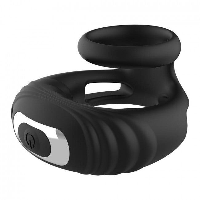 Dream Toys Ramrod Strong Vibrating Cockring with Remote Black
