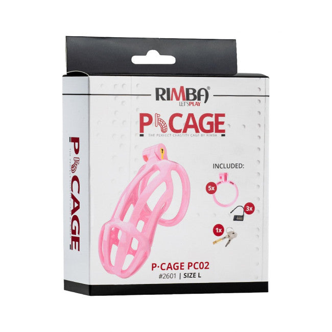 Rimba P-Cage PC02 Penis Cage Size L Pink