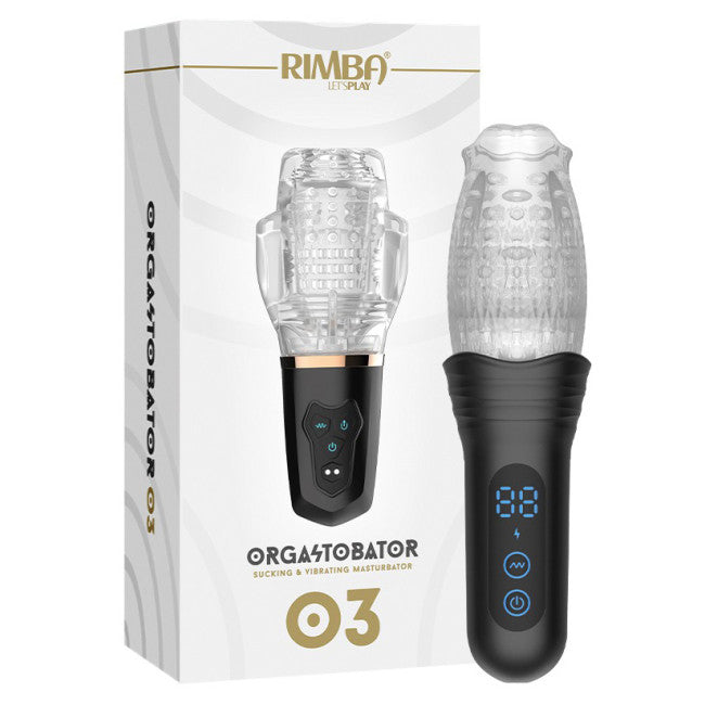Rimba Toys Orgastobator 03 Male Masturbator Black & Transparent