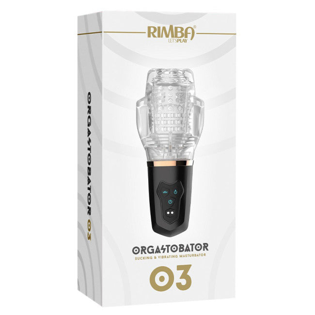 Rimba Toys Orgastobator 03 Male Masturbator Black & Transparent