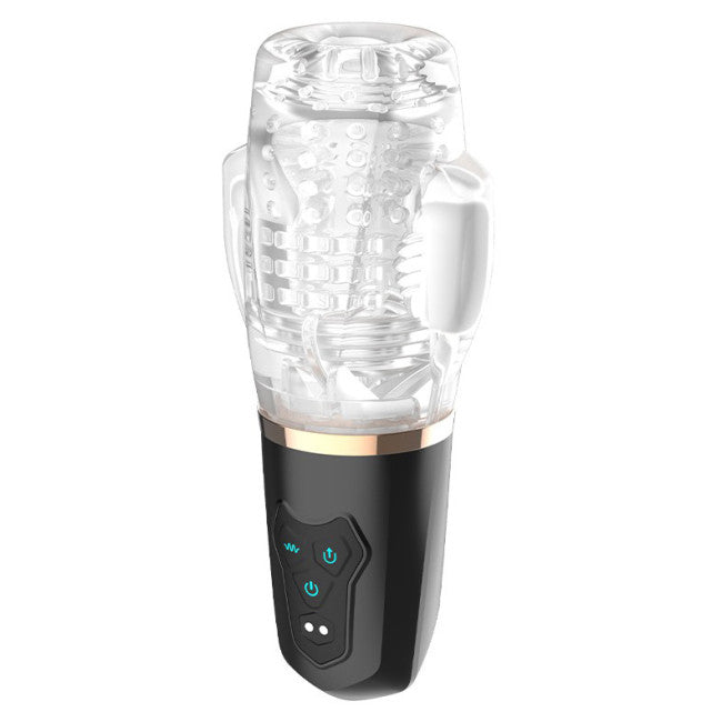 Rimba Toys Orgastobator 03 Male Masturbator Black & Transparent