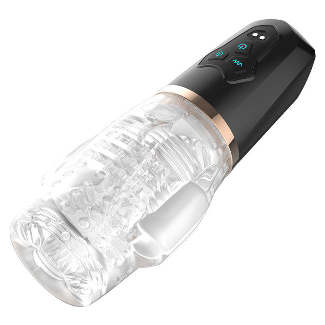 Rimba Toys Orgastobator 03 Male Masturbator Black & Transparent