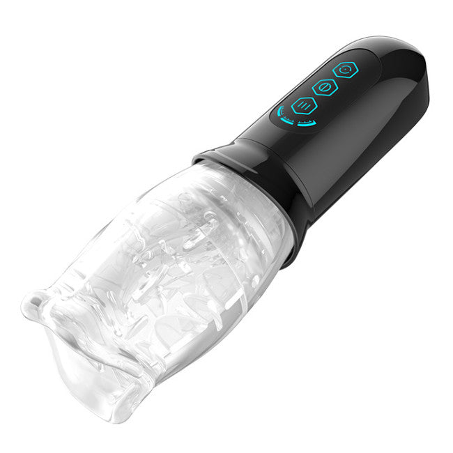Rimba Toys Orgastobator 05 Male Masturbator Black & Transparent