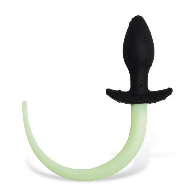 InToYou Shining Line Glow in the Dark Dog Tail Butt Plug