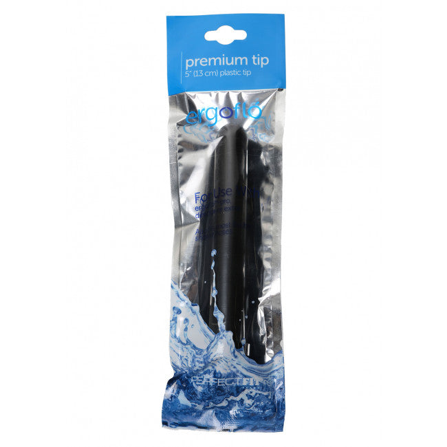 Perfect Fit Ergoflo Plastic Nozzle 5 Inch - Anal Douche 13cm Black