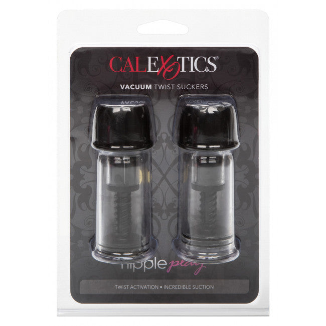 CalExotics Nipple Play Vacuum Twist Suckers Black