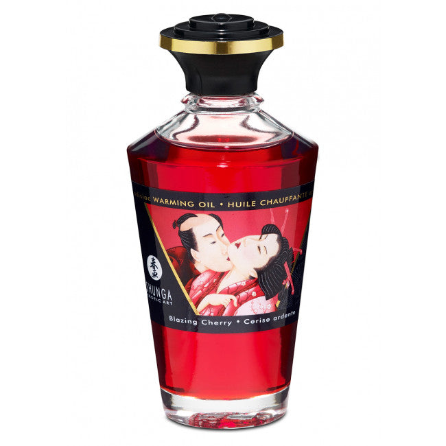 Shunga Aphrodisiac Warming Oil Blazing Cherry 100ml