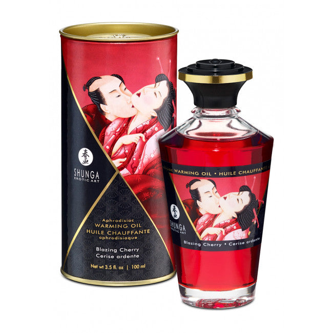 Shunga Aphrodisiac Warming Oil Blazing Cherry 100ml