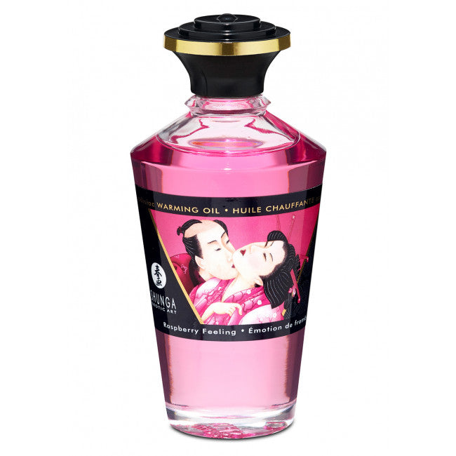 Shunga Aphrodisiac Warming Oil Raspberry Feeling 100ml