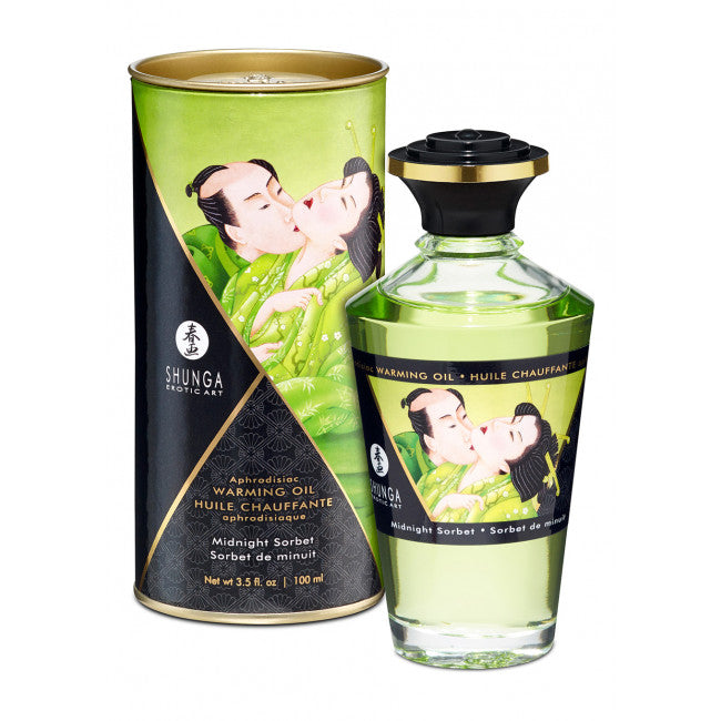 Shunga Aphrodisiac Warming Oil Midnight Sorbet 100ml