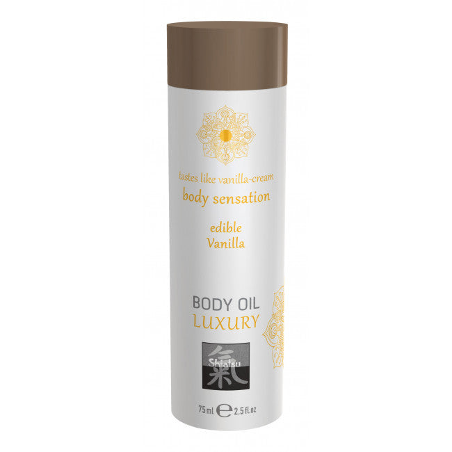 Shiatsu Luxury Body Oil Edible Vanilla 75ml