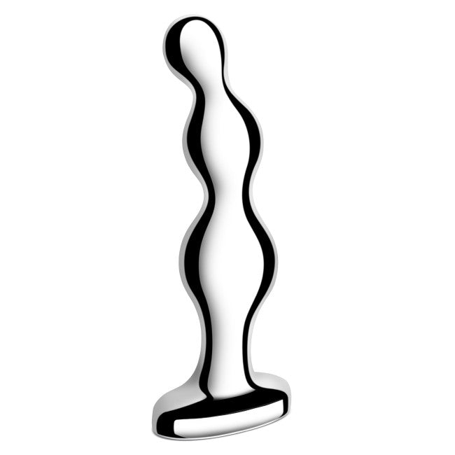 b-Vibe Stainless Steel Anal Beads Silver