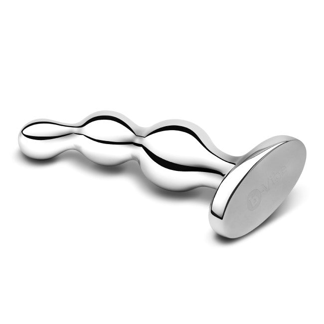 b-Vibe Stainless Steel Anal Beads Silver