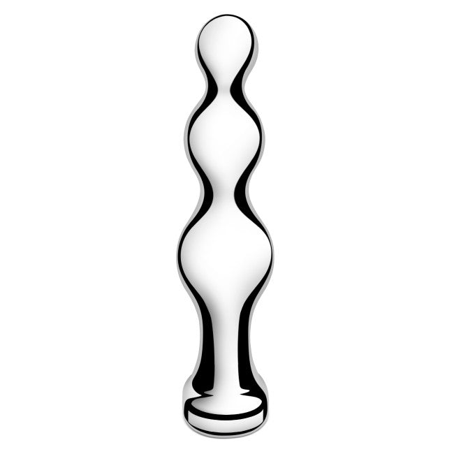 b-Vibe Stainless Steel Anal Beads Silver