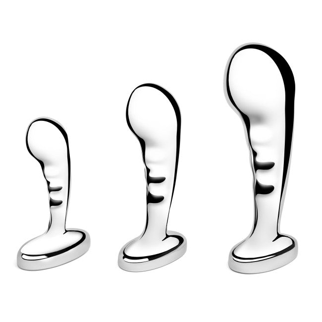 b-Vibe Stainless Steel P Spot Training Set Silver