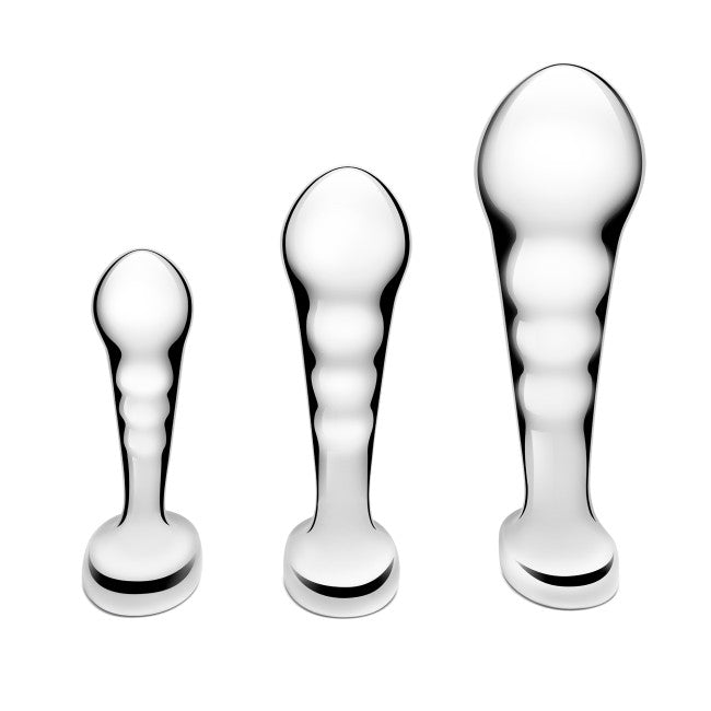 b-Vibe Stainless Steel P Spot Training Set Silver