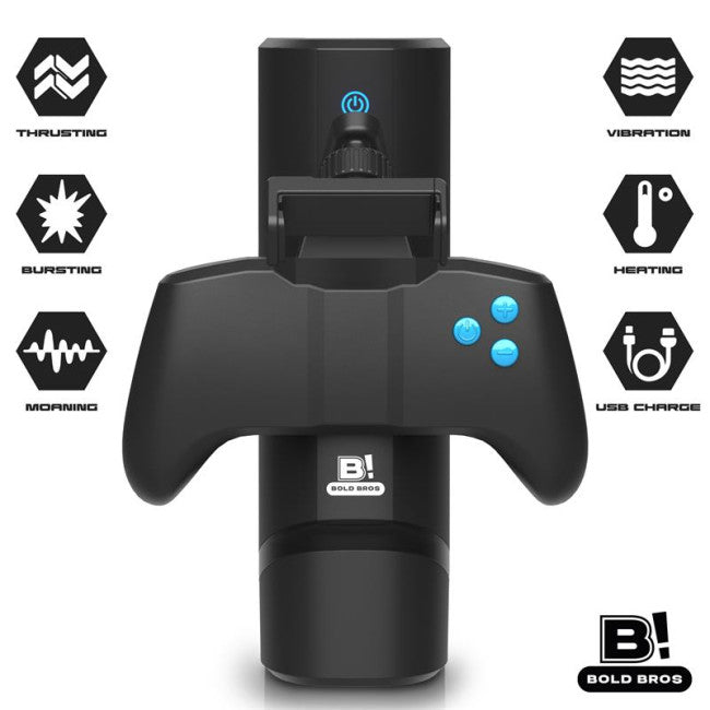 Bald Bros Conty Game Controller Masturbator Thrusting, Vibrating, Heating & Moaning