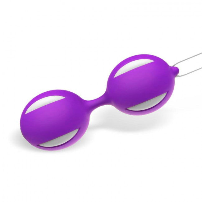 LateToBed Misha Double Kegel Balls Silicone Purple