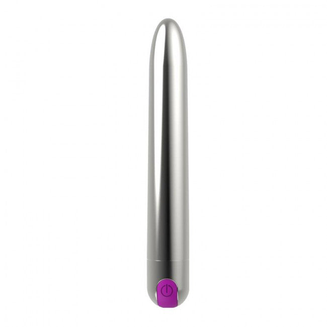 LateToBed Renee Vibe 10 Vibrating Functions 18.5cm Silver