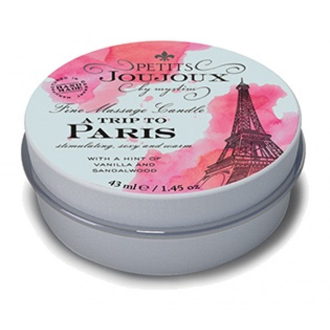 Petits JouJoux Massage Candle A trip to Paris Vanilla & Sandalwood 43ml