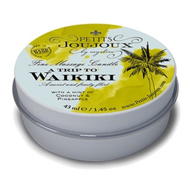 Petits JouJoux Massage Candle A trip to Waikiki Coconut & Pineapple 43ml