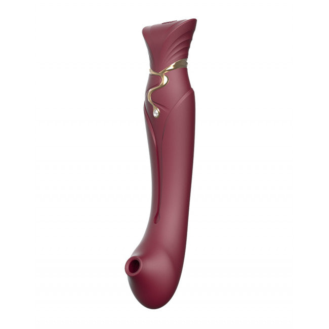Zalo Queen Pulsewave Vibrator Wine Red
