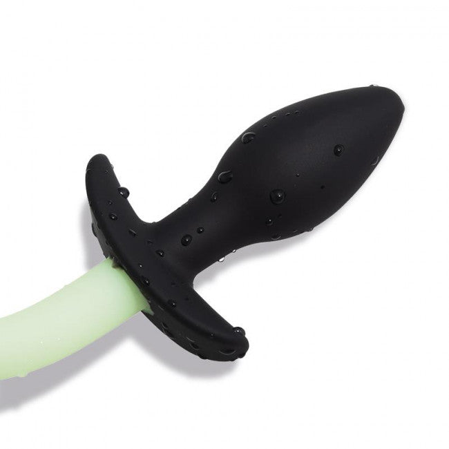 InToYou Shining Line Glow in the Dark Dog Tail Butt Plug