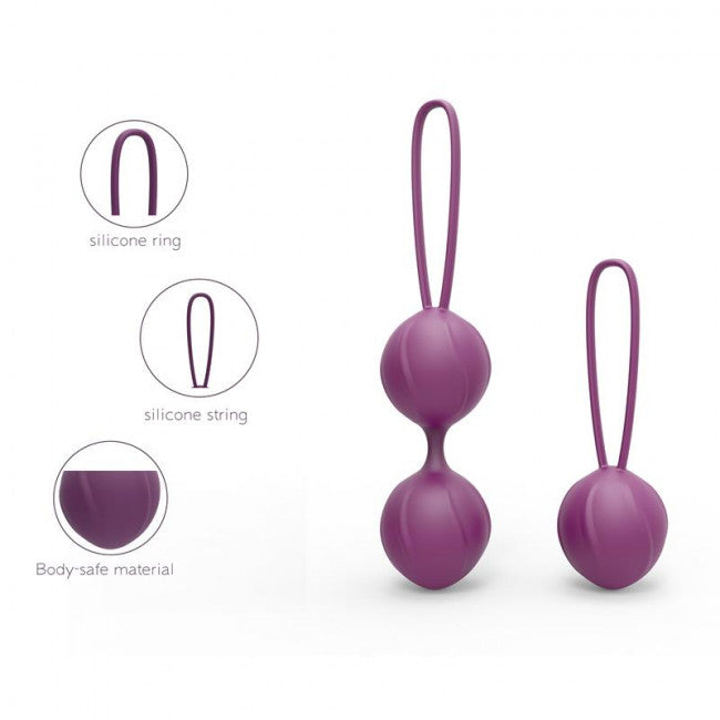 Engily Ross Kelly Kegel Balls Silicone Set Purple